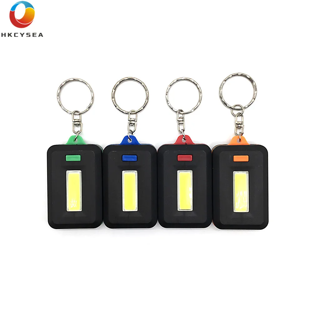

CARMOUR 4PCS Multi Color Keychain Lamp COB LED Flashlight Light Mini Lamp Key Chain Ring Torch Keyring Key Finder Find Lost Keys