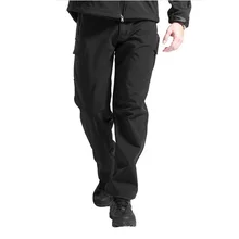 Акула softshell кожи на открытом воздухе тактический Военная Униформа камуфляж Брюки для девочек Для мужчин зимние армейские Водонепроницаемый Термальность Camo Hunt Hike флис Брюки для девочек