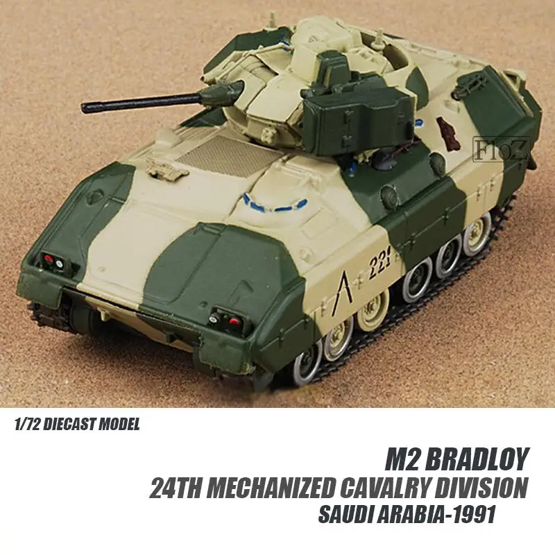 M2 Bradloy 24th механизированная кавалерийская дивизия Саудовская 1/72 литая модель танк