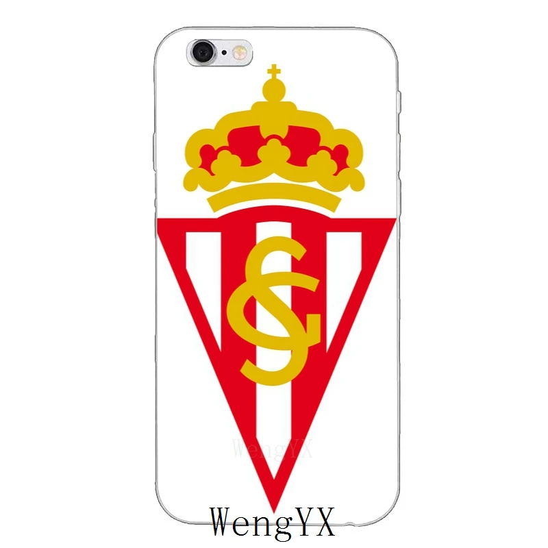 Спортивный gijon logo Anciana Fans Club тонкий мягкий чехол для телефона Samsung Galaxy S3 S4 S5 S6 S7 edge S8