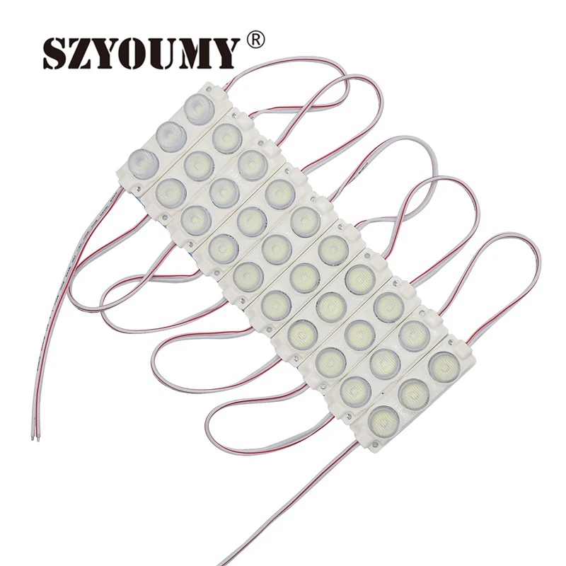 SZYOUMY DC12V светодиодный модуль 3030 SMD с выпуклой линзой Водонепроницаемая подсветка