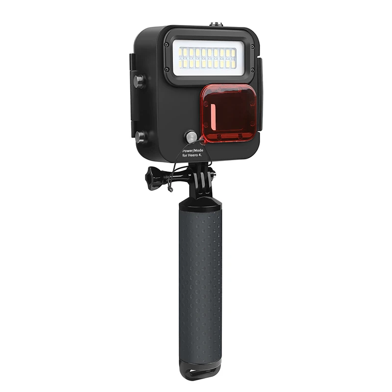 

For GoPro Hero6/5/4 Waterproof Shell + LED Lights In One Kangaroo Diving Lights LB88