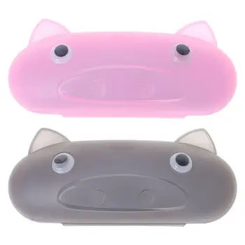 

New Unisex Glasses Box Kids Children Reading Glasses Sunglasses Storage Case Plastic Pig Cute Cartoon Portable Glasses Protector