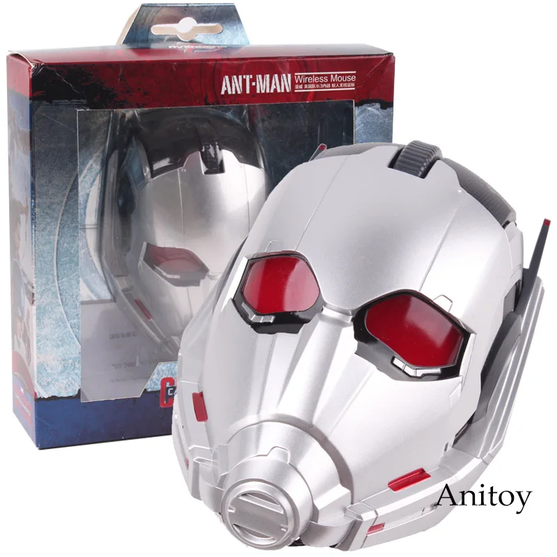 Marvel Comics Marvel Toys Black Panther Ant-Man Ant Man Bluetooth Wireless Mouse Original Action Figure Led Lighting 4*12cm