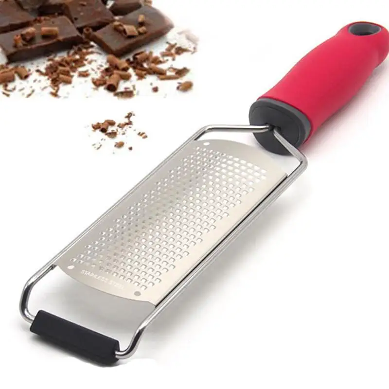 Non slip Handle Stainless Steel Lemon Zester,Cheese and Spice Grater