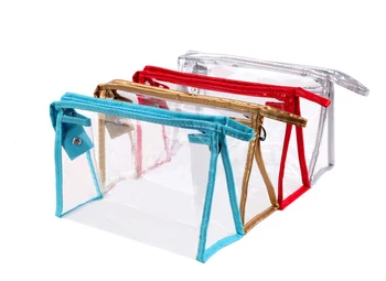 

wholesale 23*7*15cm Clear PVC cosmetic bag Waterproof makeup bag Gift plastic bag. 200piece\lot Free shipping