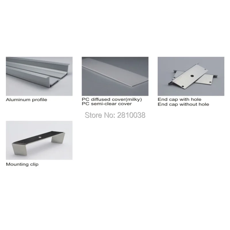 Flange de Alumínio Perfil de Alumínio Canal para as para as Luzes do Teto Conjuntos 50x2 M e lot Linear Led Habitação Perfil Ultra Larga t Forma Levou Luzes do Teto 3 Conjuntos 50X2 mLot Linear flange de alumínio