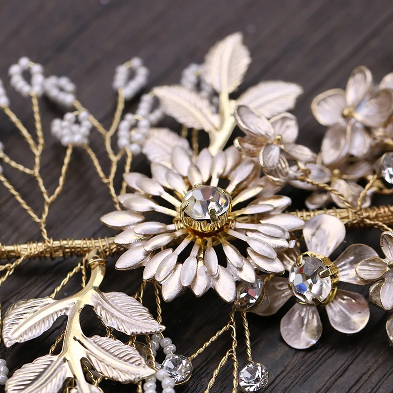 Woodqiqi vestido de noiva complementos de mujer adornos tiara novia pelo de la novia accesorios de boda pasador de pelo Woodqiqi vestido de noiva complementos de mujer adornos tiara novia pelo de la novia accesorios de boda pasador de pelo
