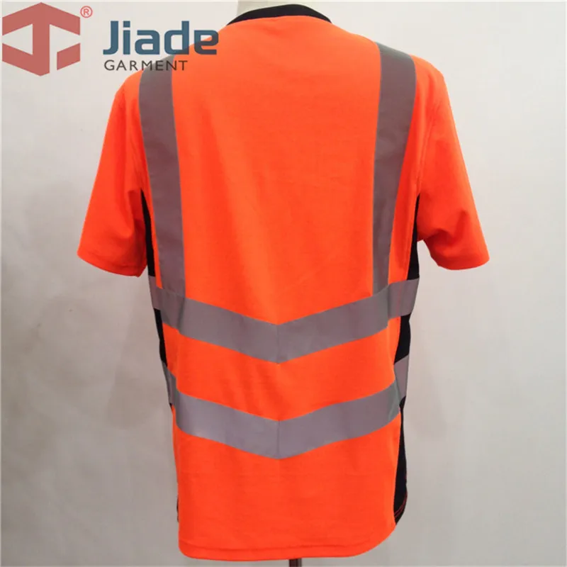 Jiade взрослых высокая видимость футболка короткая футболка Для мужчин работы reflectivet футболка en471 рубашка ansi рубашка Бесплатная доставка