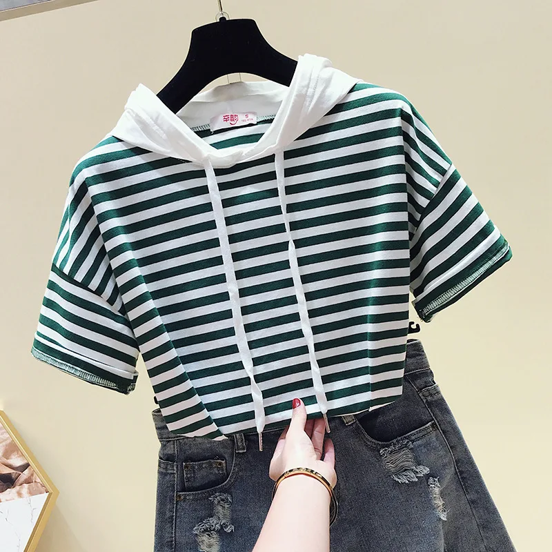 Новая женская одежда футболка с коротким рукавом летняя новая Корейская