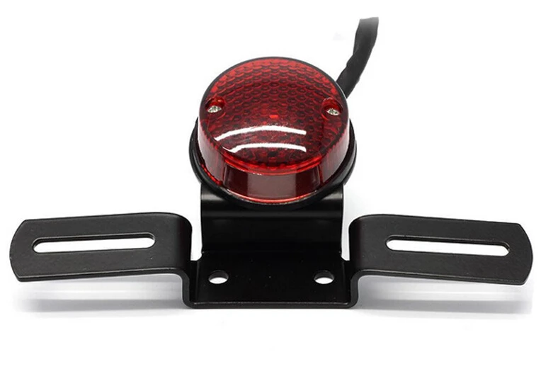 

Motorcycle Assembly Round Tail Light For Harley Choppers Custom Bobber Cafe Racer 883 Rear license Brake Tail lights Lamps