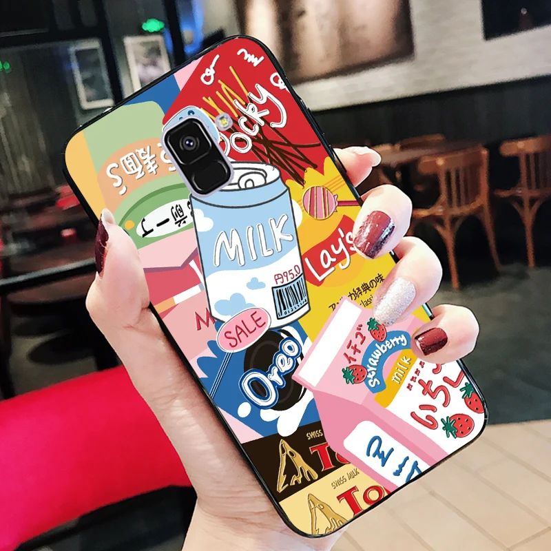 Новый чехол с граффити для Samsung A8 A9 Star Многофункциональный силиконовый