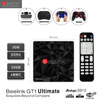 

Beelink GT1 Ultimate TV Box 3G 32G Amlogic S912 Octa Core CPU DDR4 2.4G+5.8G Dual WiFi Android 7.1 Set Top Box Media Player