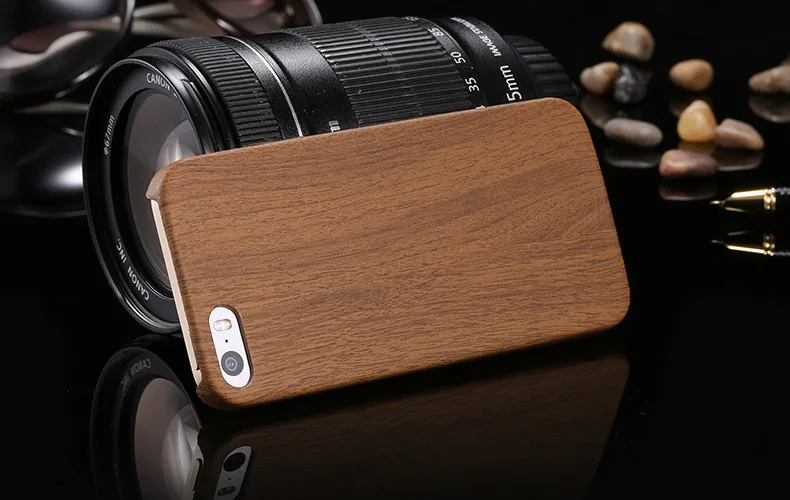 Vintage Wood Texture Pattern Leather Phone Case