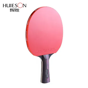 

HUIESON Carbon Fiber Table Tennis Racket Double Face Pimples-in Racket Rubber Table Tennis Bat with Bag Top Recommended