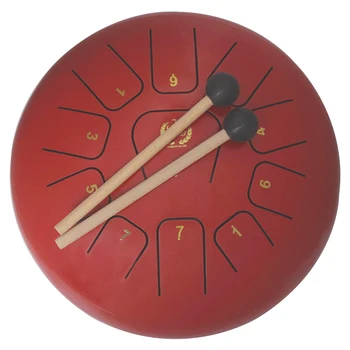 

MEIBEITE Creative 12 Inch 11 Tone Steel Tongue Drum Set Water-Based Paint Surface Drum Music Instrument For Children Learning