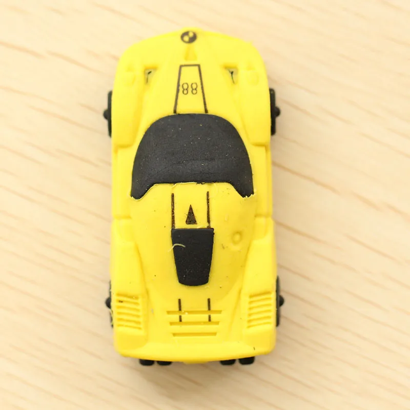 1 шт., южнокорейская креативная Студенческая канцелярская продукция, мультяшный спортивный автомобиль, резиновый ластик, цена, изысканный маленький подарок