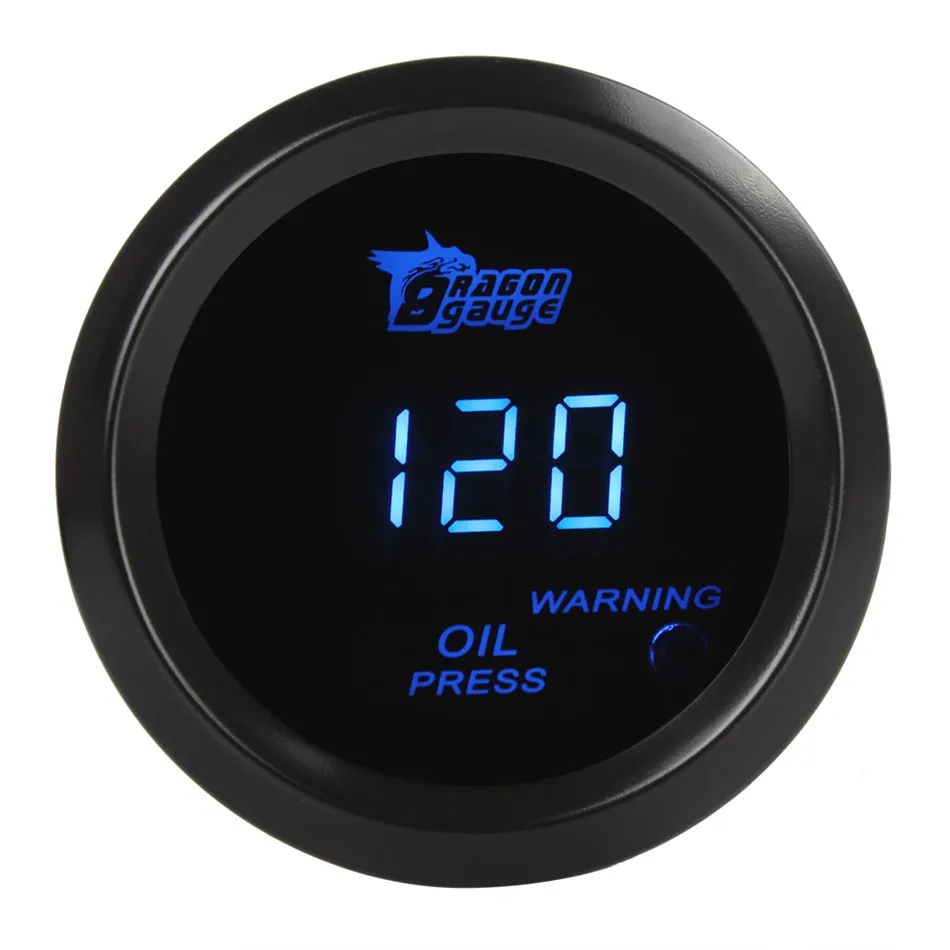 Universal Digital Blue LED Electronic 1 120 PSI Oil Pressure Press