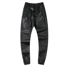 Neue Marke Herren Faux PU-Lederhosen Männlichen Camouflage Dünne Beiläufige Bleistifthosen Männer Camo Enge Hosen Mode Jogginghose SA001