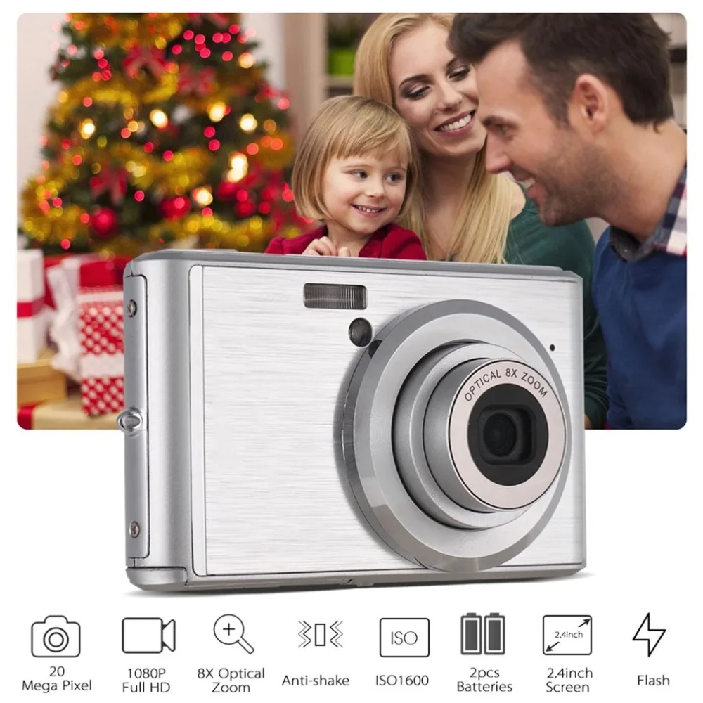 6x Optical Zoom Telescopic Lens 18 Million Hd Ultra-thin Digital Camera Children's Camera Digital Students Cameras