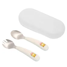 Набор столовых приборов из нержавеющей стали, вилка, ложка, мультяшная ложка из нержавеющей стали, Набор детских столовые ложки, набор для супа, посуда Cizinha Lote