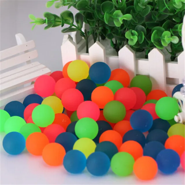 10pcs Colorful Toy Ball Mixed Bouncy Ball Child Elastic Rubber Children Kids Outdoor Sport Games Jumping Balls Bath Bouncy Toys 2