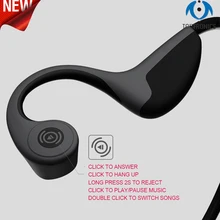 Новое поступление модный дизайн беспроводной костной проводимости Bluetooth наушники водонепроницаемые стерео шейный ремень наушники для подарков