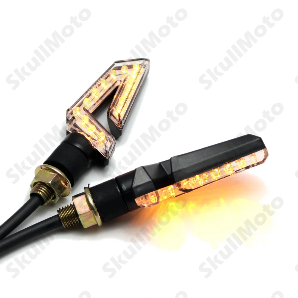 

Universal Motorcycle 15 LED Turn Signal Lights Blinker Front Rear Lights for Harley Honda Kawasaki BMW Yamaha Cruiser E8