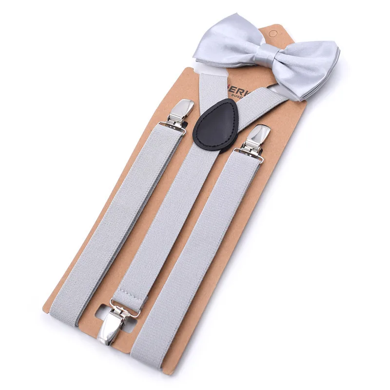 Мужские y-образные регулируемые подтяжки с галстуком-бабочкой, 3 зажима, подтяжки, набор, мужские винтажные повседневные штаны, ремень, подарок для отца/мужчины