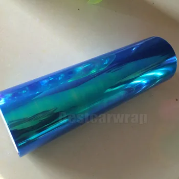 

1 Roll / Lot Dark Blue Chameleon headlights tint Car / Motorbike Headlight Rear Lamp Tinting Film For Front lights 0.3x10M