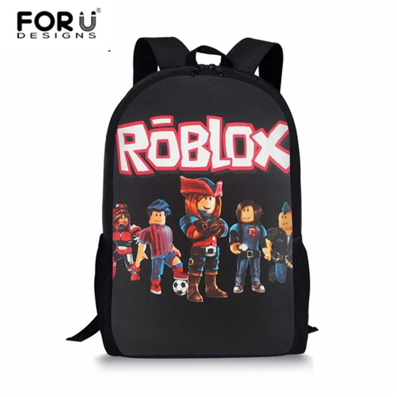 

FORUDESIGNS School Backpacks Cartoon Roblox Game School Bag Bagpack for Students Boys Casual Shoulder Bookbag Canvas Rucksack