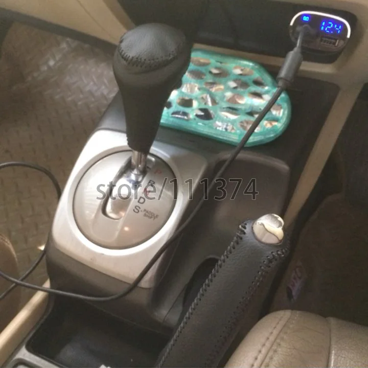 Чехол из натуральной кожи для Honda Civic Automatic 2006 2007 2008 2009 2010|leather shift knob cover|shift covershift cover