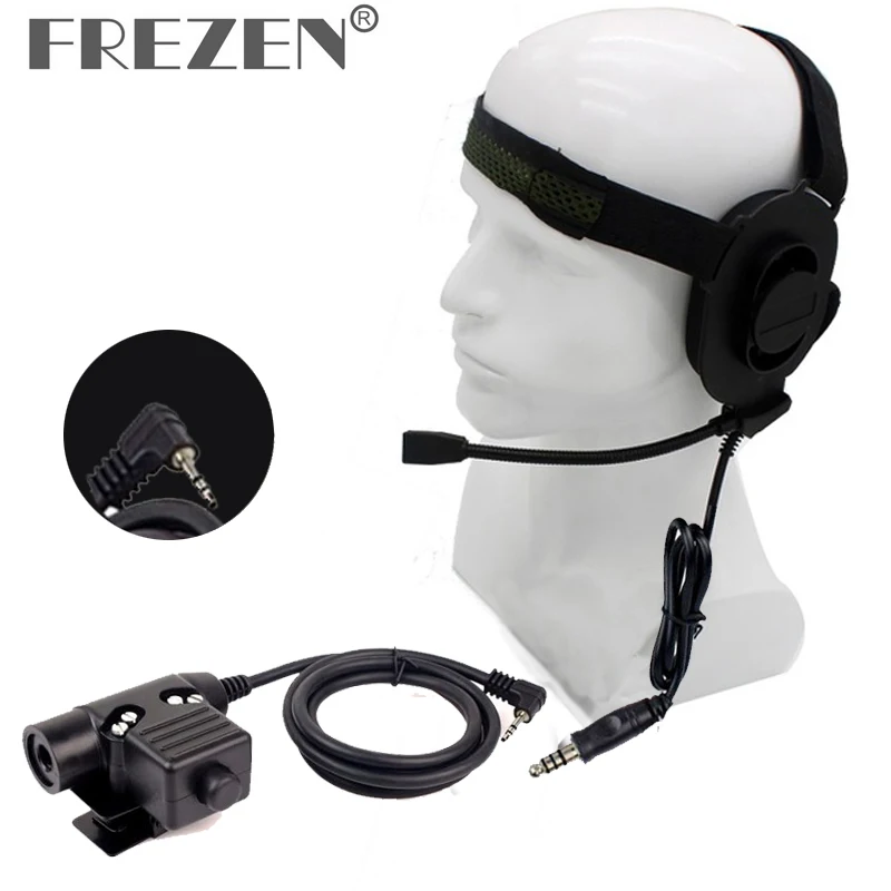 Z Tático Bowman Elite II Fone De Ouvido com PTT U94 HD01 Z113 Edição Padrão para Motorola T5428 T6200 T6210 TKLR T3 rádio