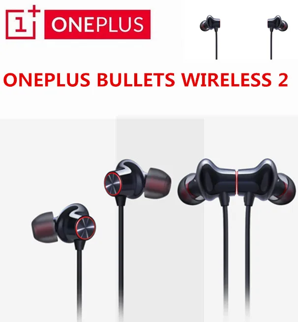 

wholesale price Original OnePlus Bullets Wireless 2 Earphones AptX Hybrid Magnetic Control Google Assistant Fast Charge
