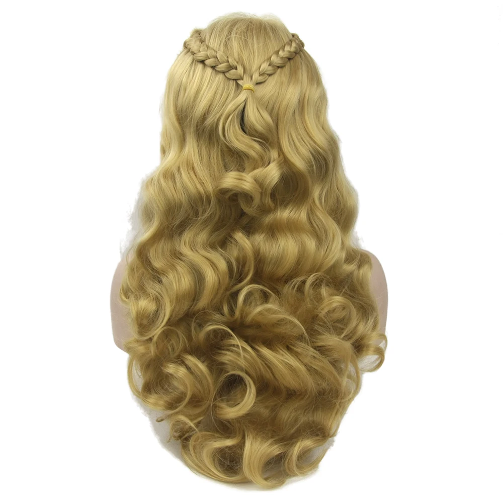Soowee длинные волнистые плетеные волос высокого Температура волокна синтетические волосы парики Для женщин вечерние Косплэй парик парики