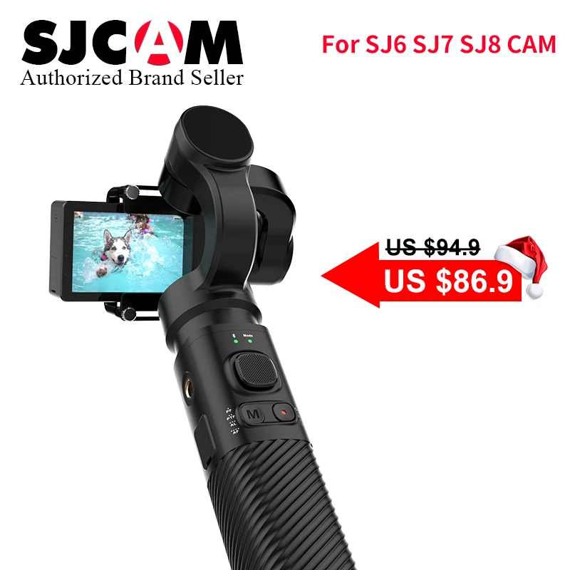 

Update 2018 SJCAM Accessories SJCAM SJ8 Series SJ7 STAR SJ6 legend Handheld 3-Axis Gimbal 2 Stabilizer for sj SJ8 pro yi 4k cam