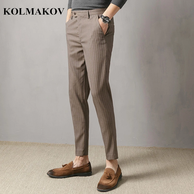 Ankle length dress pants mens Clearance