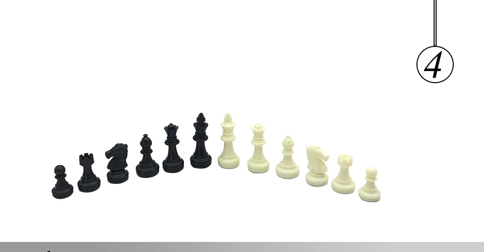 Easytoday Plastic Chess Set Checkers Pieces Two In One Magnetic Folding Chess Board Classic Entertainment Games Gifts (4)