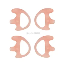 Мягкие силиконовые сменные Беруши(слева и справа) для акустической катушки трубки наушник гарнитура(телесный, средний, пара 2