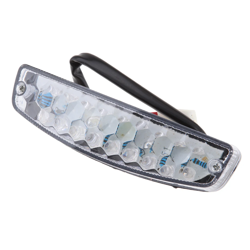 12V Motorcycle Scooter Cafe Racer LED Red Rear Tail Stop Brake Light Lamp Indicator for Motorbike/ATV/Quad/Kart DIY Accessories