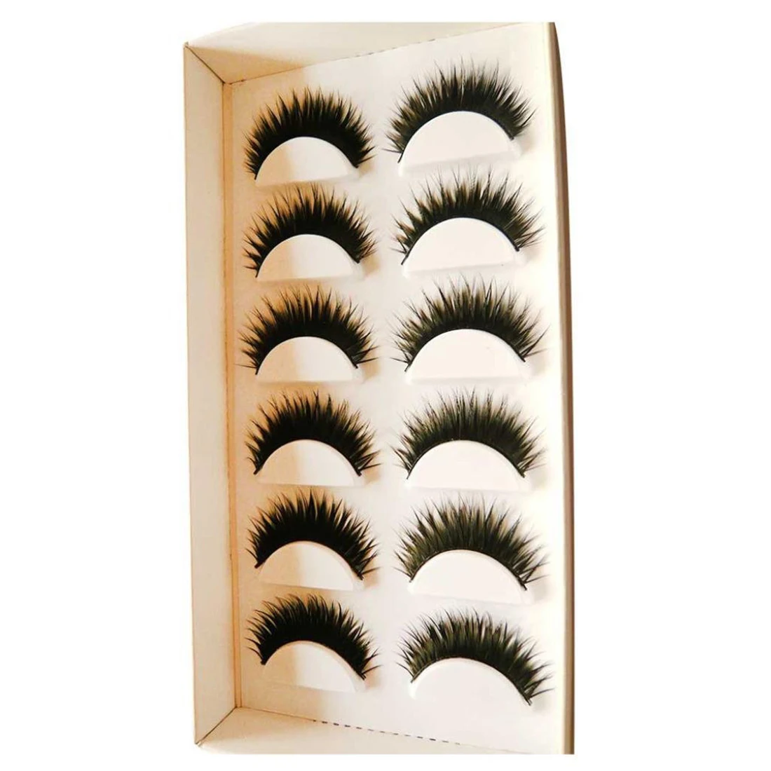 

6 pairs of handmade natural false eyelashes