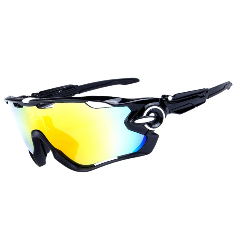Obaolay New Design Big Frame Colorful Lens font b Sunglasses b font Outdoor Sports Cycling Bike