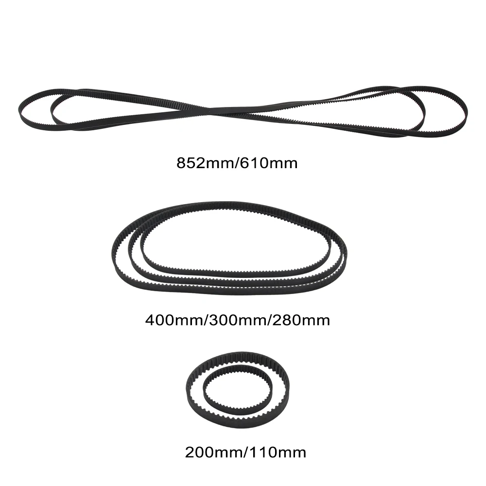 

GT2 Closed Loop Timing Belt Rubber 2GT 6mm 3D Printers Parts 110 200 280 300 400 610 852 mm Synchronous Belts Part