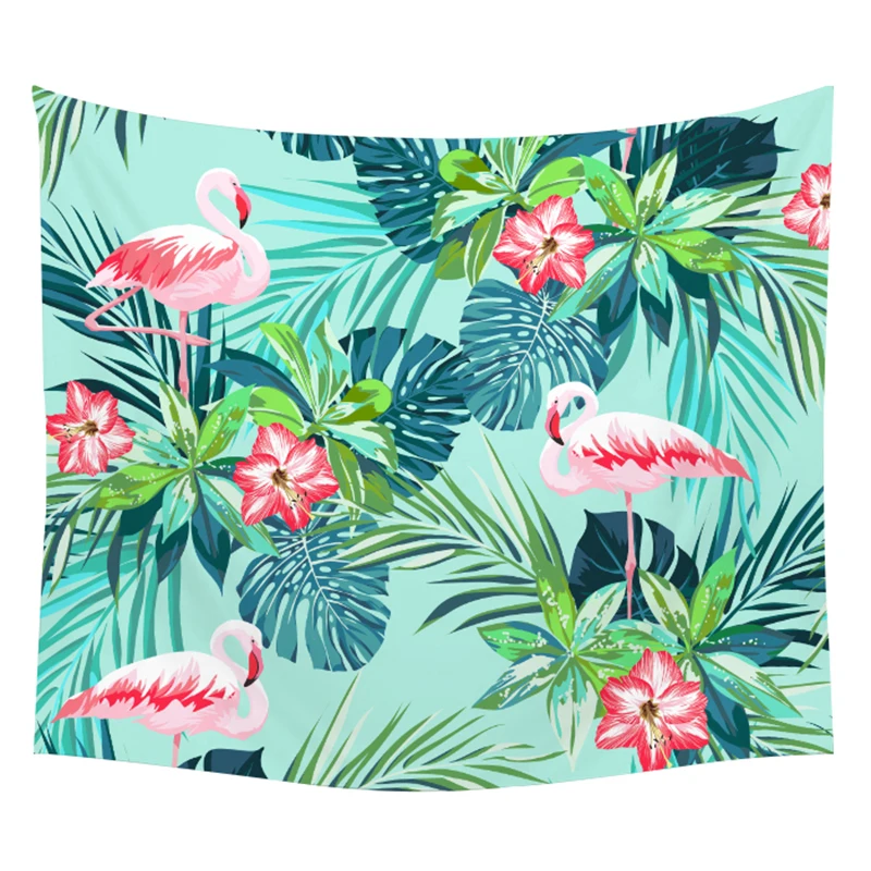 

Pumelo Tree Polyester Flamingo Bohemian Tapestry Wall Hanging Beach Towel Thin Blanket Yoga Shawl Mat Wall Art mandala
