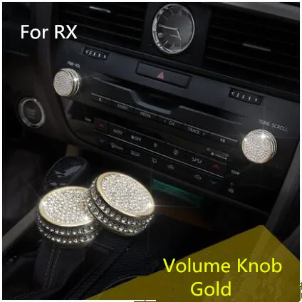 ^*Best Offers Gold /Silver Crystal Volume Knob Frame For Lexus RX200t Z2EA1282 ^*Best Offers Gold /Silver Crystal Volume Knob Frame For Lexus RX200t Z2EA1282