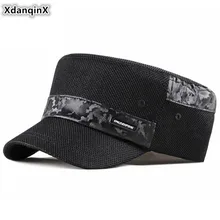 XdanqinX, Мужская кепка, летняя, дышащая, Армейская, военная, шапки, регулируемый размер головы, женская, конский хвост, сетка, шляпа, модная, Спортивная Кепка s