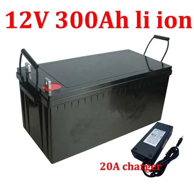 Waterproof 12V 300AH lithium ion no 320ah for 1200W inverter Solar energy  camping reserve power supply EV UPS + 20A Charger - AliExpress