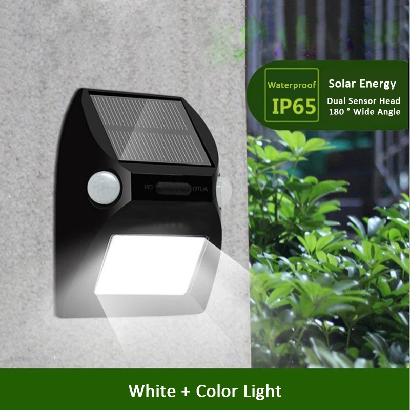 12 LED Solar Lamp Powered Outdoor Waterproof 180 degree angle Motion Sensor Detector Sconces Lighting Wall YL002-2B | Лампы и