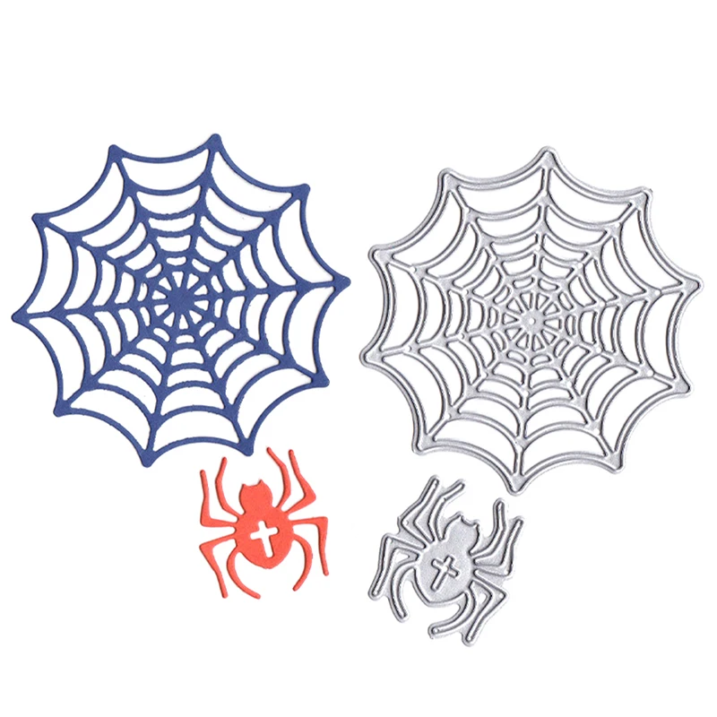 

Halloween Spider Web Template Metal Cutting Dies Embossing Folder Stencil DIY Scrapbooking Album Paper Card Decoration