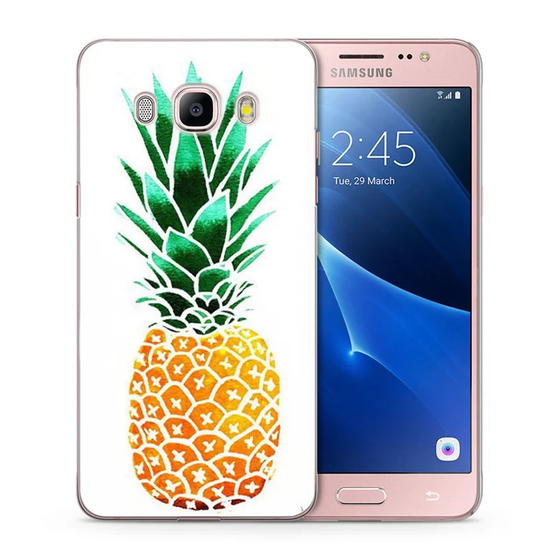 Летние мягкие чехлы для телефонов с фруктовым ананасом чехол Samsung Galaxy A3 A5 S8 S8plus Note